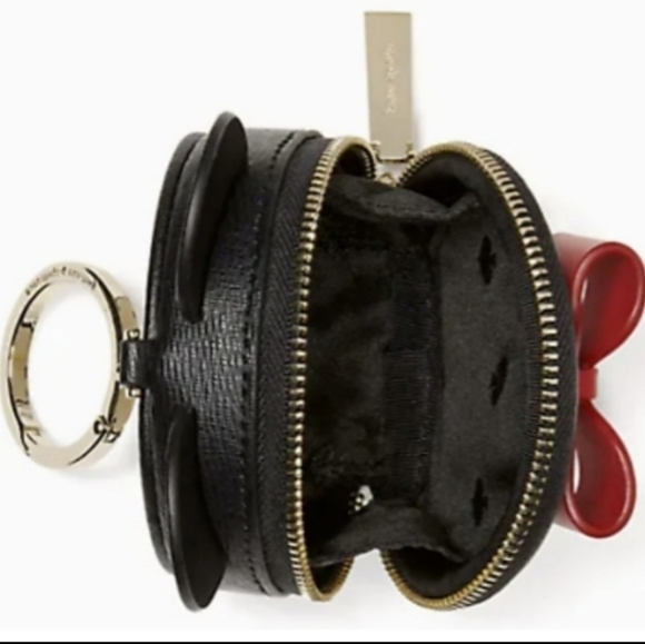 Kate Spade New York X Disney  Minnie Mouse Coin Purse Polka Dot Bow Bag - Picture 6 of 15